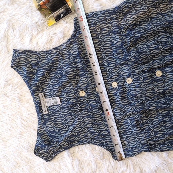 NWT Vintage Jonathan Martin Blue Abstract Button Down Romper Size 5/6 - Picture 9 of 14